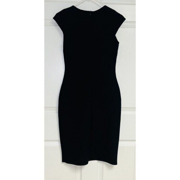 Zara Woman Basic Sleeveless Black Unlined Sheath Dress Small Pullover V-neck - Picture 2 of 9